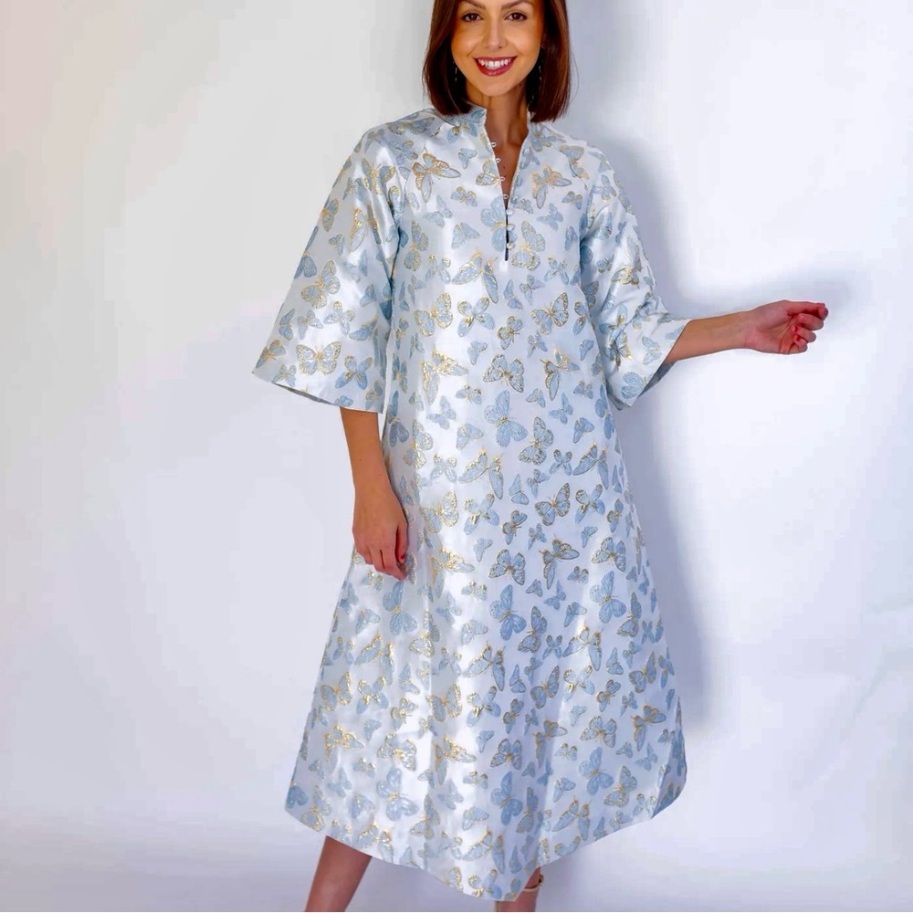 Beautiful Butterfly Print Midi Dress